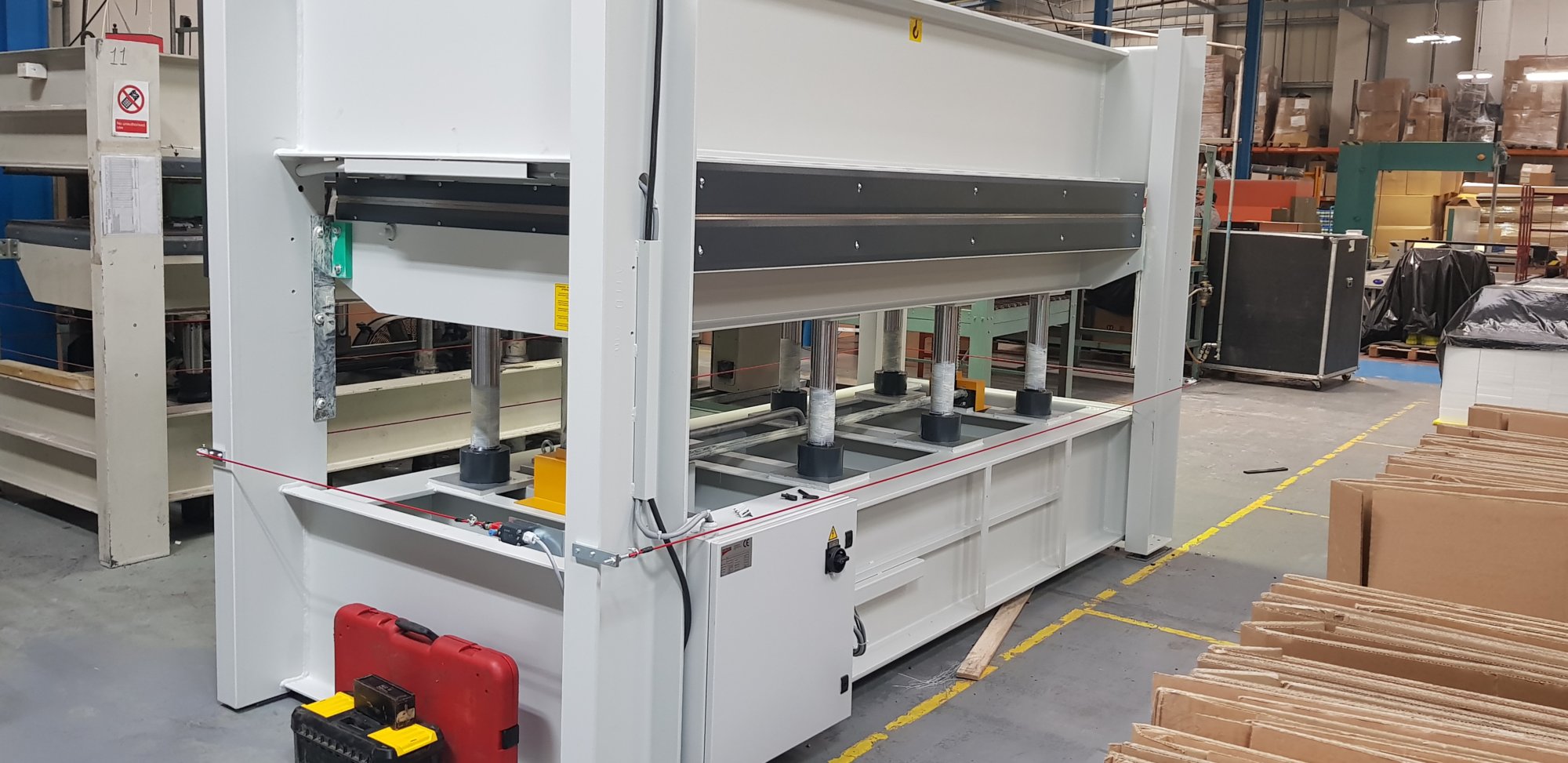 Polyformes' Italpresse press in their workshop