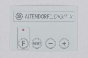 Photo of a Foil for housing digital display on rip fence DIGIT X below spare part