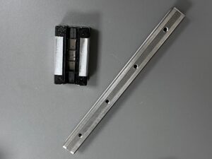 Photo of a Rexroth ball rail guide spare part