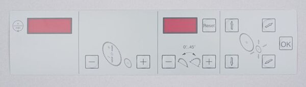 Photo of a Operating foil for the Combi 2000 controller with 4 speeds and scorer height and side adjustment spare part