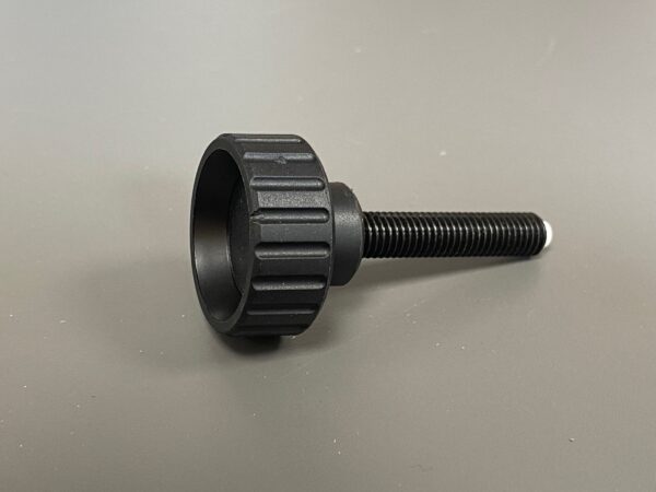 Photo of a M8 knurled screw with plastic tip spare part
