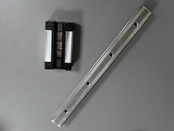 Photo of a Rexroth ball rail guide spare part