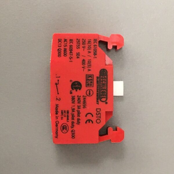 Photo of a Red Contactor for Stop spare part